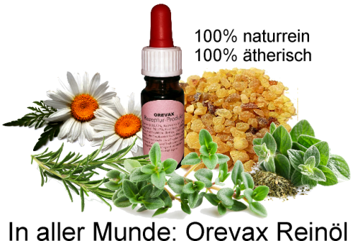 In aller Munde: 8ml Reinöl aus Oreganoöl, Thymianöl, Rosmarinöl, Kamillenöl, Weihrauchöl 